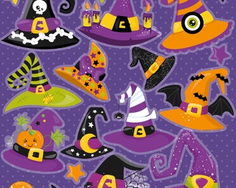 Witch Hat, clipart, clipart commercial use,  vector graphics,  clip art, digital images - CL1832