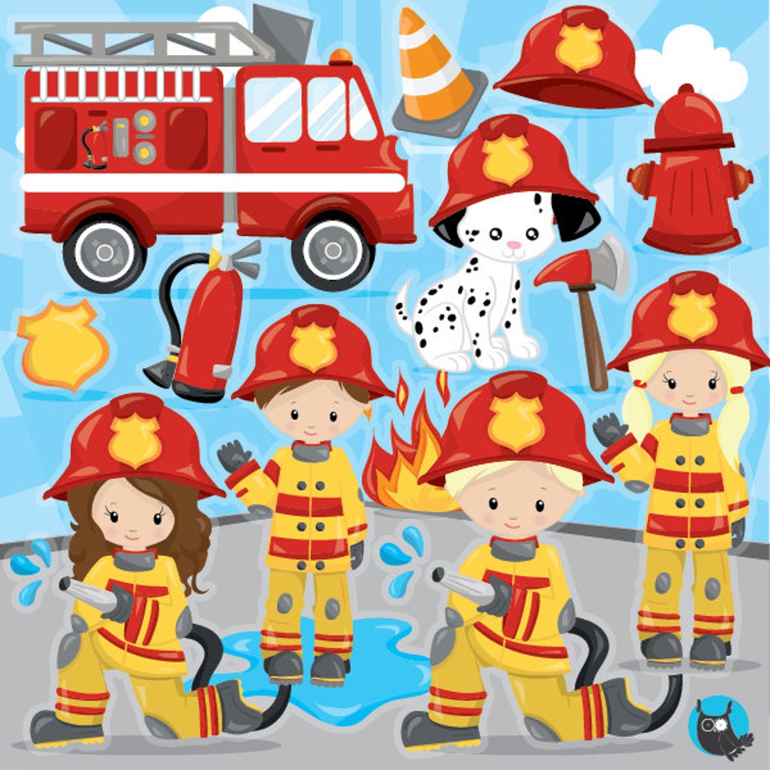 Firefighter Clipart Commercial Use Firemen Vector Graphics - Etsy Firefighter Clipart Commercial Use Firemen Vector Graphics - Etsy
