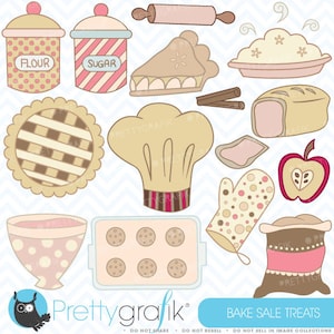 Bake sale clipart commercial use, vector graphics, digital clip art, digital images  - CL310