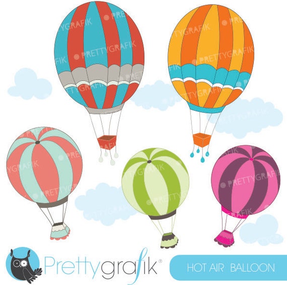 Kaufen 20 Get 10 Off Heissluftballon Clipart Kommerzielle Etsy