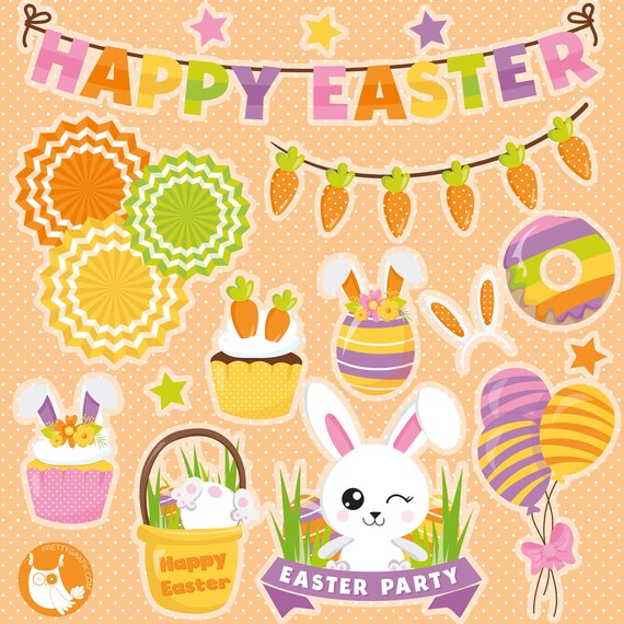 Easter Party, clipart, clipart commercial use, vector graphics, clip
