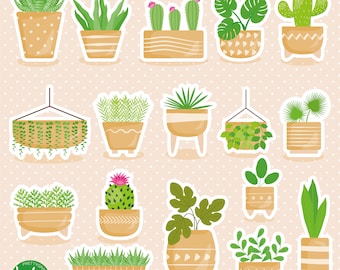 House of plants, clipart, clipart commercial use,  vector graphics,  clip art, digital images - CL1515