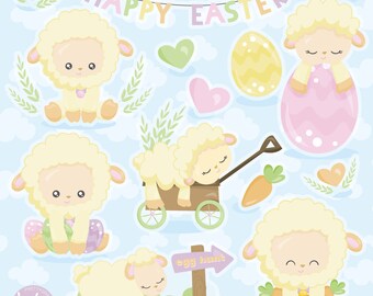 Easter Animals, clipart, clipart commercial use,  vector graphics,  clip art, digital images - CL1433