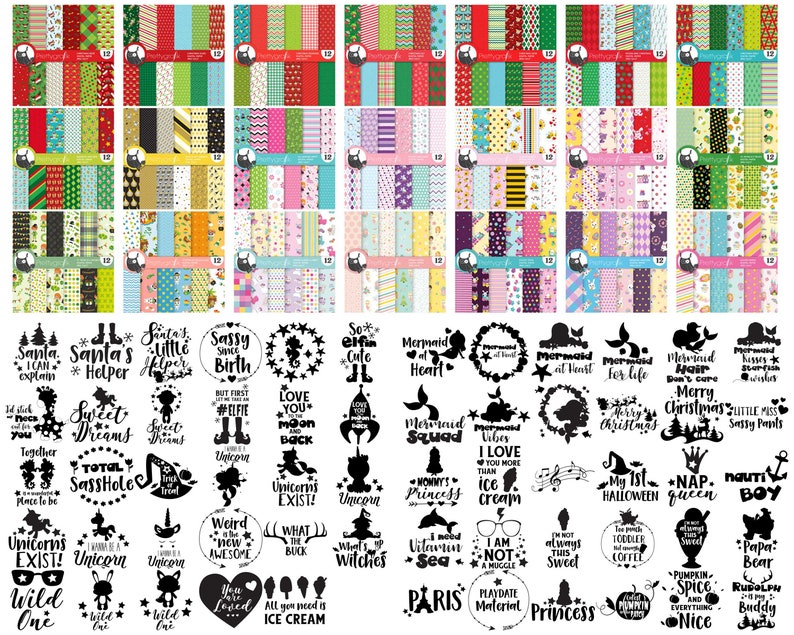 Black Friday Ultimate COLLECTION 40 000 graphics, clipart, digital papers, patterns, vector, ENTIRE STORE, commercial use, cutting files image 5