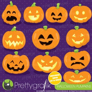 Halloween pumpkins clipart commercial use, gymnastic clipart vector graphics, digital clip art, images CL921 image 1