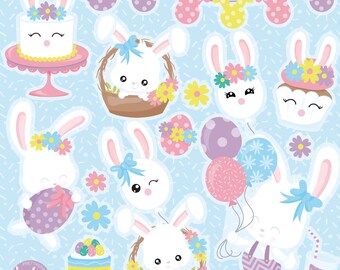 Easter Party, clipart, clipart commercial use,  vector graphics,  clip art, digital images - CL1437