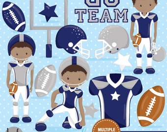 American football clipart commercial use, football vector graphics, super bowl digital clip art, digital images - CL1008