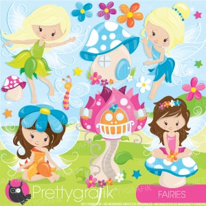 fairy clipart commercial use, fairies vector graphics, fairytale digital clip art, digital images  - CL943