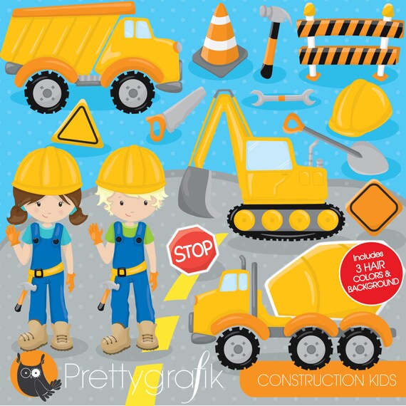 BUY 20 GET 10 OFF Construction trucks clipart commercial use, Jungle animals vector graphics, digital clip art, digital images - CL781 Il_570xn