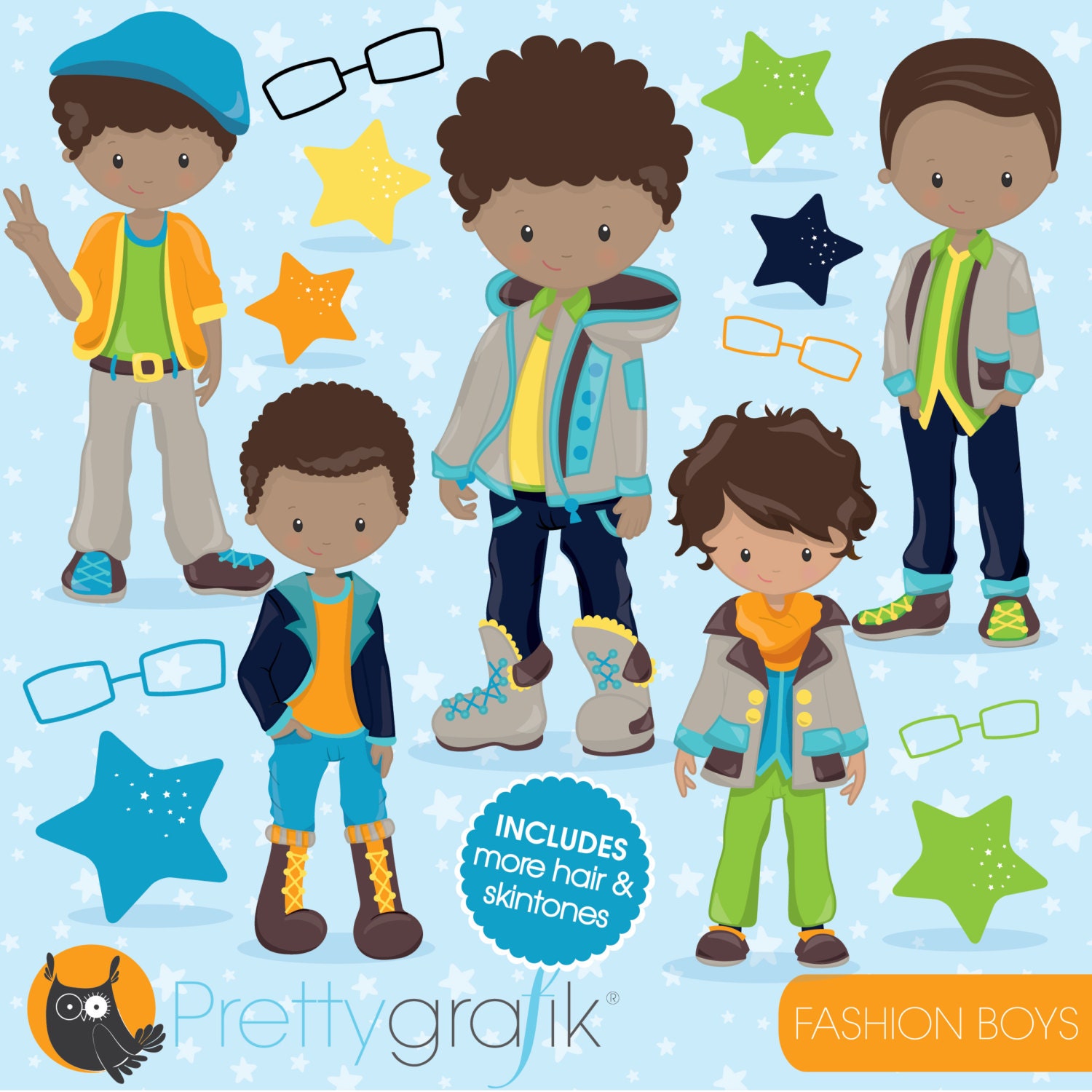 Fashion Boys Clipart Commercial Use, Kid Clipart Vector Graphics, Boy  Digital Clip Art, Digital Images CL784 - Etsy