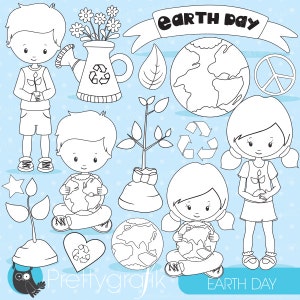 Earth day clipart commercial use, earth day kids graphics, digital clip art, digital images - DS826