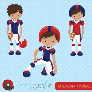 American football clipart commercial use, football vector graphics, super bowl digital clip art, digital images CL1007 image 2