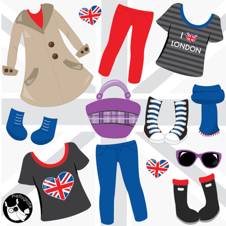 London girls clipart commercial use, paper doll vector graphics, doll digital clip art, paper doll digital images CL985 image 2