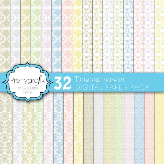 commercial use PS572 background scrapbook papers BUY 20 GET 10 OFF quatrefoil clover digital paper