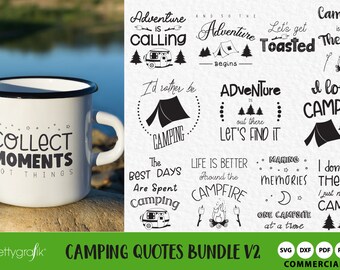 Camping SVG Bundle, SVG files, DXF, clipart commercial use,  clipart, vector graphics, digital images, cutting files