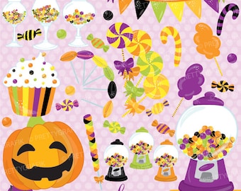 Halloween Candy clipart commercial use, candy land vector graphics, digital clip art, digital images - CL708