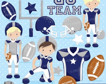 American football clipart commercial use, football vector graphics, super bowl digital clip art, digital images - CL722