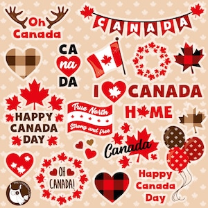 Canada Day, clipart, clipart commercial use,  vector graphics,  clip art, digital images - CL1459