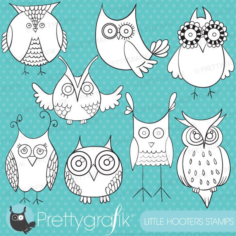 digital images BUY 20 GET 10 OFF -owl digital stamp commercial use vector graphics DS325 digital stamp