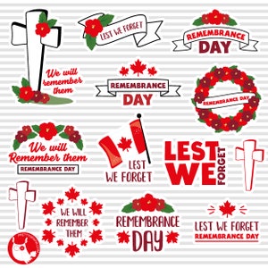 Quotes for Remembrance Day, clipart, clipart commercial use,  vector graphics,  clip art, digital images - CL1498