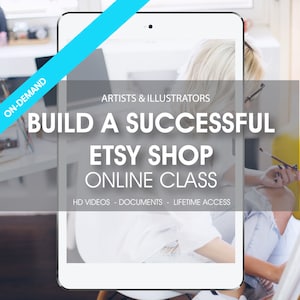 70% OFF SALE Build a successful Etsy Shop, Etsy online class, Etsy online course, SEO course, Etsy workshop with 1 Top Seller image 1