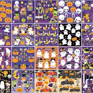 3000 Halloween graphics bundle, Halloween clipart, commercial use, vector graphics, digital images image 2