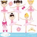 ballerina clipart commercial use, vector graphics, digital clip art, digital image, dancing - CL533 