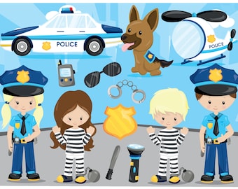 Police clipart png, graphics, printable, commercial use, instant download