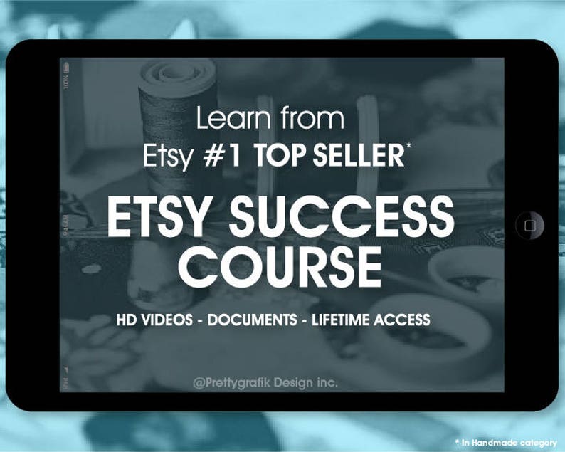 70% OFF SALE Build a successful Etsy Shop, Etsy online class, Etsy online course, SEO course, Etsy workshop with 1 Top Seller image 2