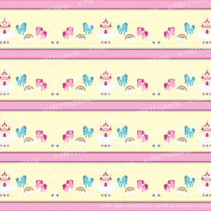 Unicorn pony digital paper, commercial use, scrapbook patterns, background PS647 image 5