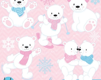 winter polar bears clipart commercial use, vector graphics, digital clip art, digital images - CL626