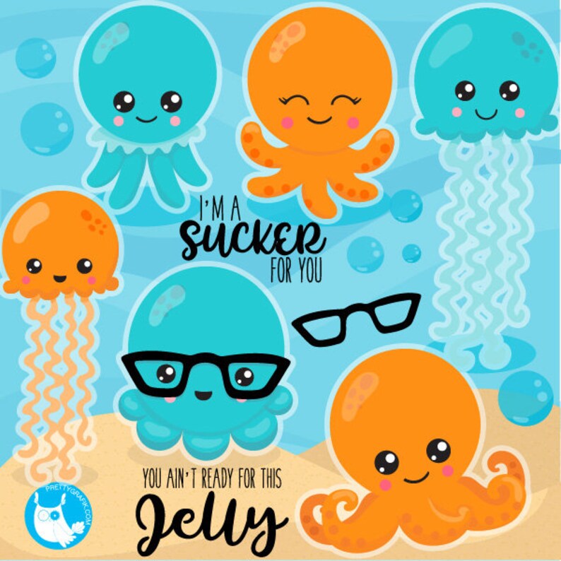 BUY 20 GET 10 OFF Hipster Octopus clipart commercial use animals digital clip art octopus digital images CL1072 Octopi vector graphics