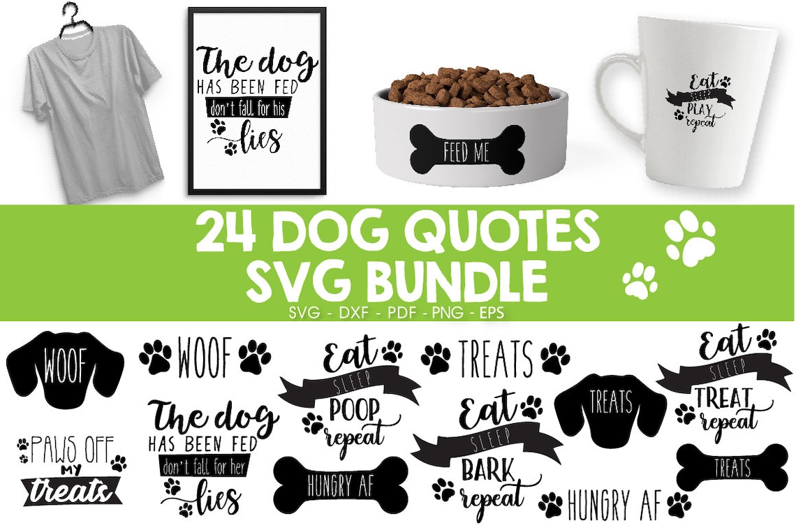 Dog Food SVG Pack SVG Files DXF Clipart Commercial Use Etsy Canada