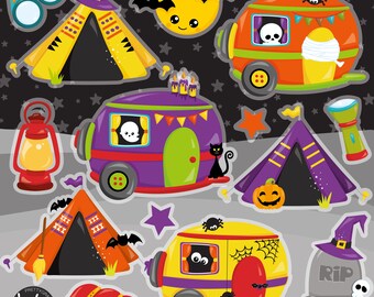 Halloween Camp, clipart, clipart commercial use,  vector graphics,  clip art, digital images - CL1601