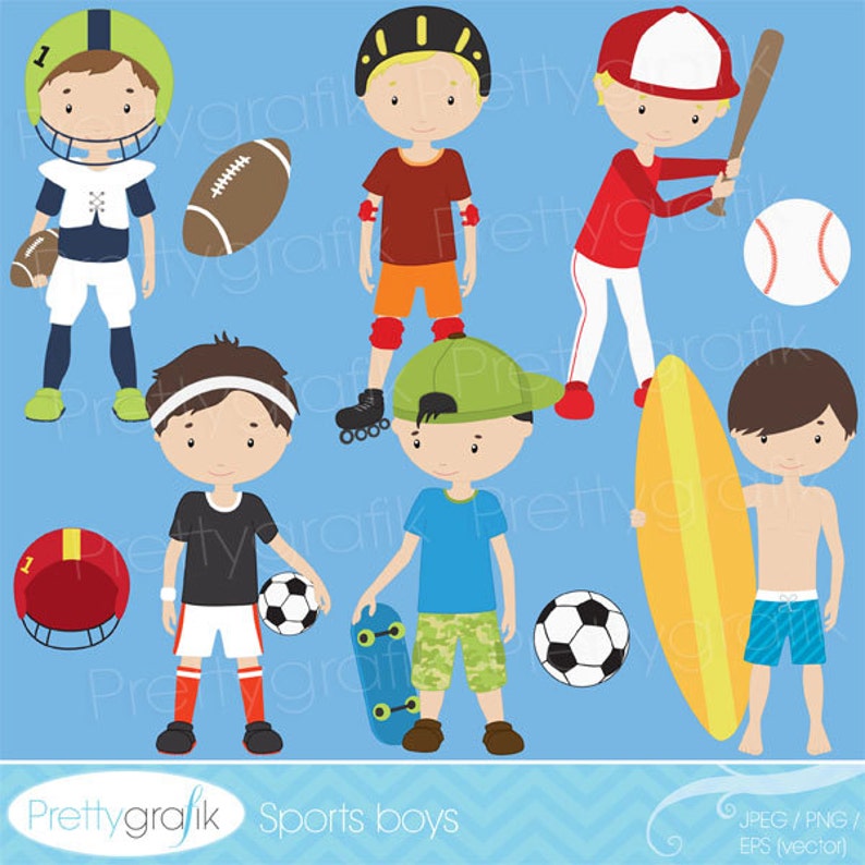 sports clipart commercial use, vector graphics, digital clip art, digital images CL518 image 1