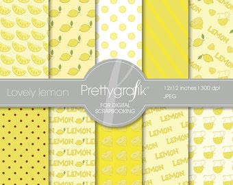 citrus, fruit digital paper, commercial use, scrapbook patterns, background - PS505