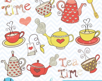 Teapot clipart commercial use, vector graphics, digital clip art, digital images  - CL302