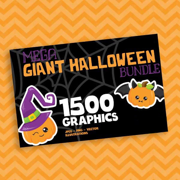 Halloween BUNDLE graphic set,  Halloween clipart commercial use, fall clipart, vector graphics, digital images