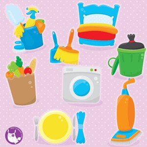 Chore clipart commercial use, chore chart vector graphics, digital clip art, digital images CL1030 image 3