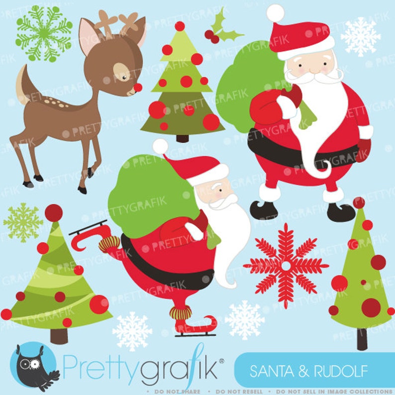 Christmas clipart commercial use, vector graphics, digital clip art, digital images CL590 image 1