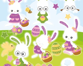 Easter Bunny, clipart, clipart commercial use,  vector graphics,  clip art, digital images - CL1734