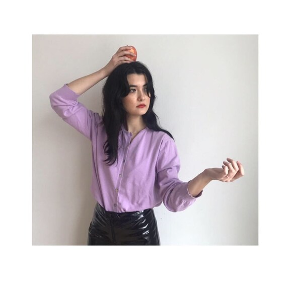 lavender cardigan top