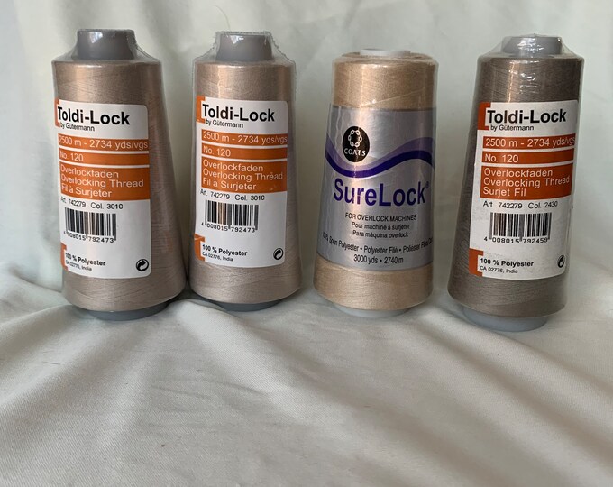 Tan Color Variety Thread, Beige, Khaki, Buff, Toldi Lock and Sure Lock ...