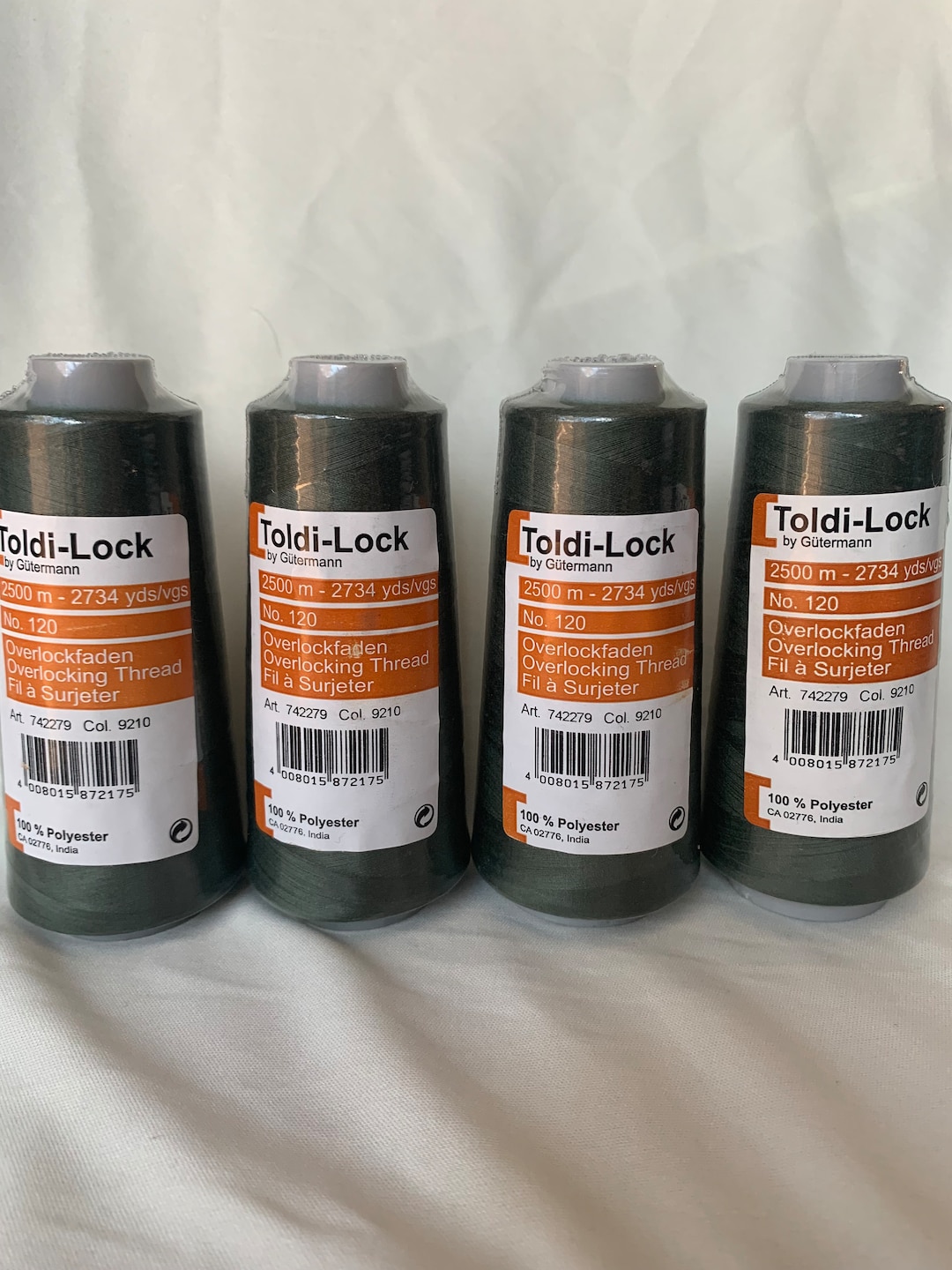 Olive Green Thread, Toldi Lock Thread Color 9210, 2500 M Thread Spool ...
