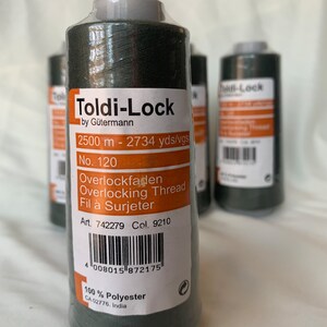 Olive Green Thread, Toldi Lock Thread Color 9210, 2500 M Thread Spool ...