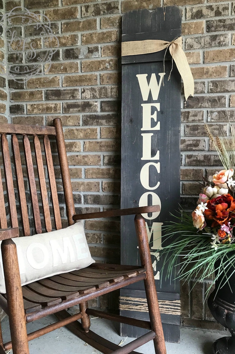Large Vertical Outdoor Sign for Front Door Front Etsy