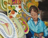 Remembering the Straw Market. An original watercolor.