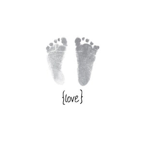 Love -- baby footprints