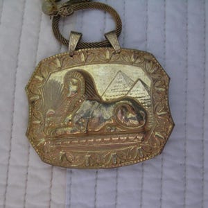 Miriam Haskell Vintage Sphinx Pendant Necklace