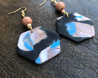 polymer clay earrings in hyde